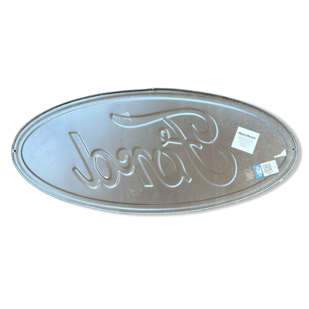 Ford Oval Metal Sign 20" Official Licensed Rustic Garage Man Cave Wall Decor EUC - Picture 7 of 8
